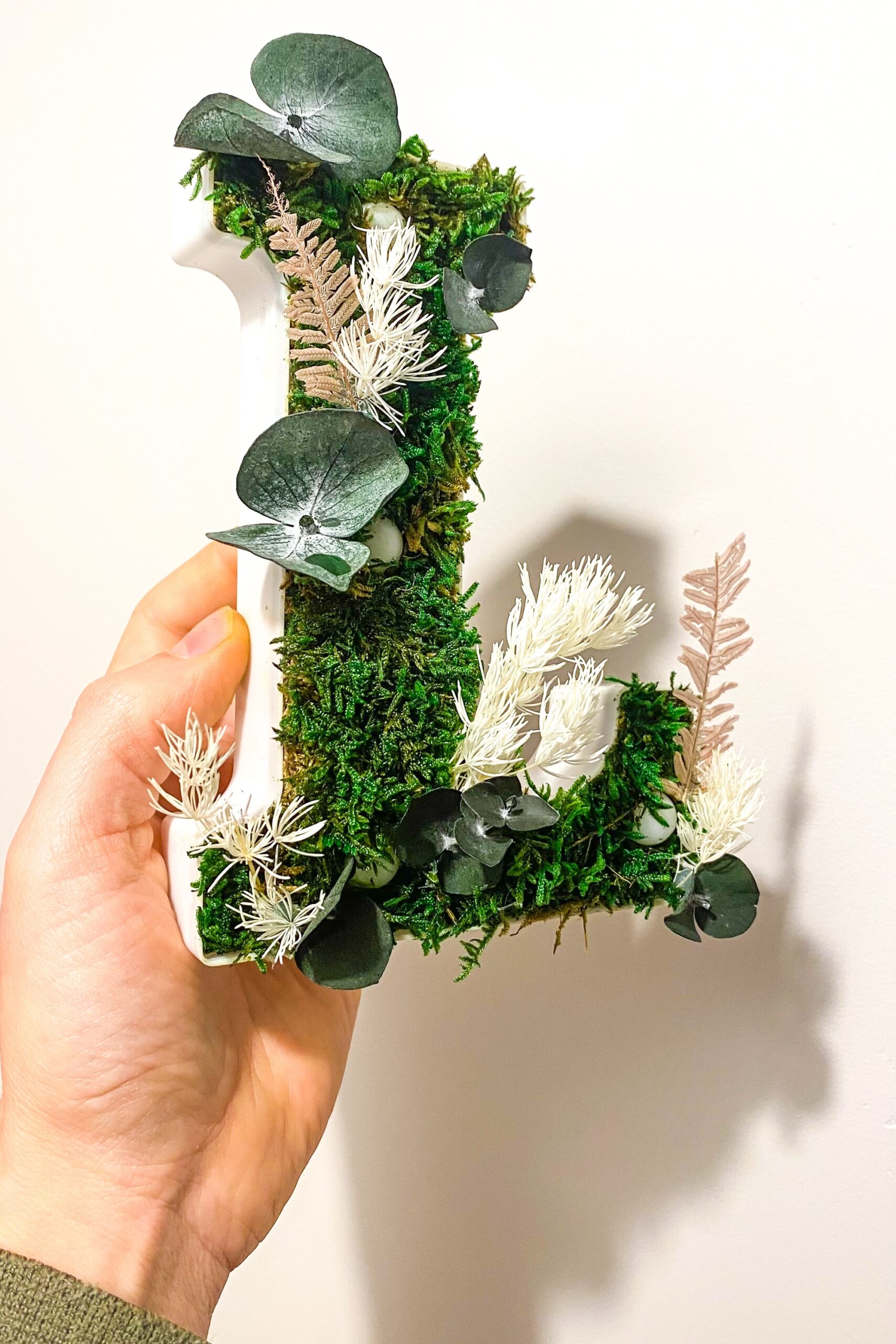 Lettre L en végétaux stabilisés – Image 4