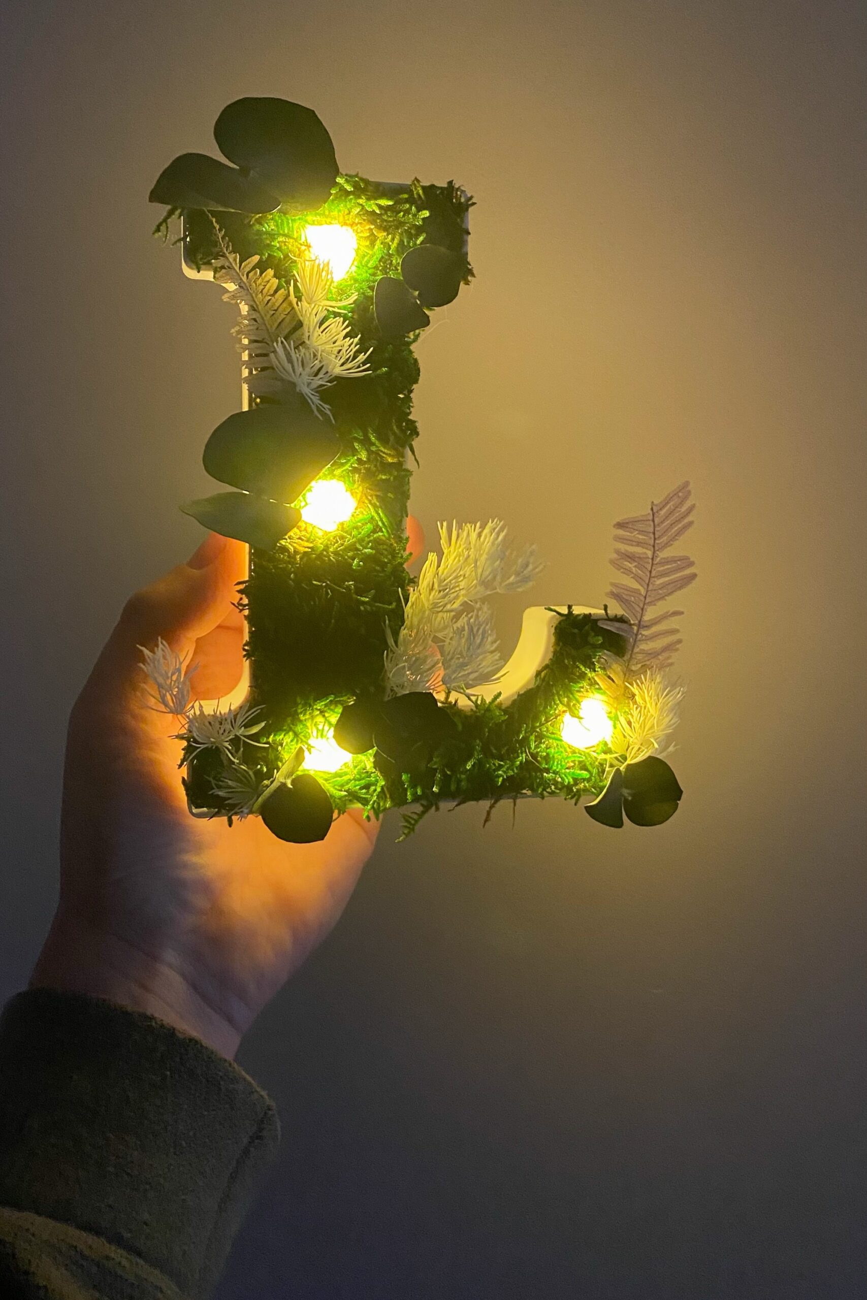 Lettre L en végétaux stabilisés – Image 2